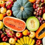 Assorted and mixed fruits